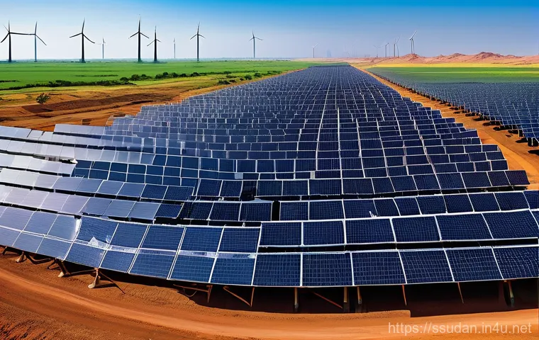 남수단의 친환경 에너지 프로젝트 - **K-Pop's Sustainable Harmony: Renewable Energy in South Sudan.**
    A dynamic split-scene or compo...