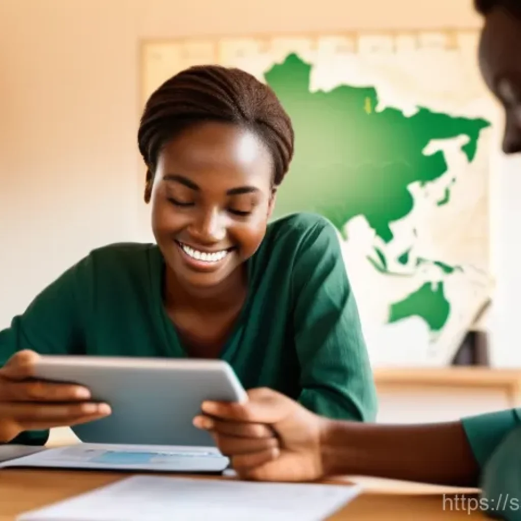 남수단 비자 발급 절차 - **Image Prompt 1: E-Visa Application Confidence**
    A focused young adult, casually dressed in a m...