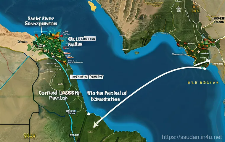 남수단과 수단 국경 문제 - **Prompt: A visual allegory depicting the historical and cultural divide between Sudan and South Sud...