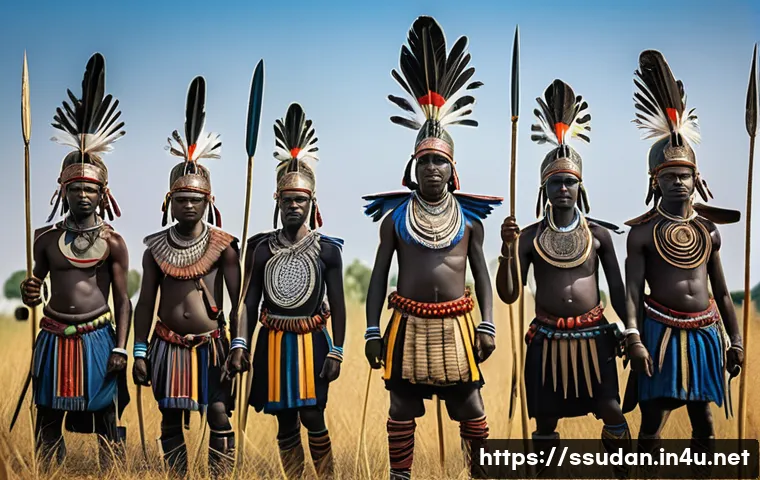 남수단의 전통 무기와 전사 문화 관련 이미지 1